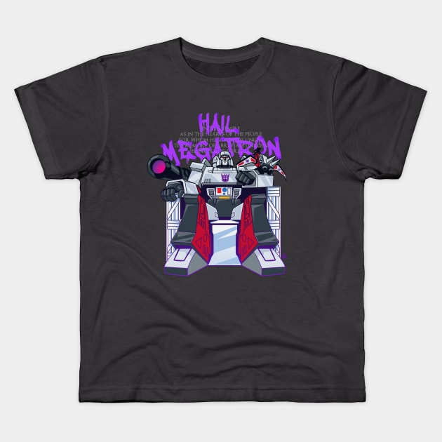 All Hail! Kids T-Shirt by elblackbat